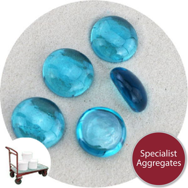 Glass Nuggets - Turquoise Blue - Click & Collect